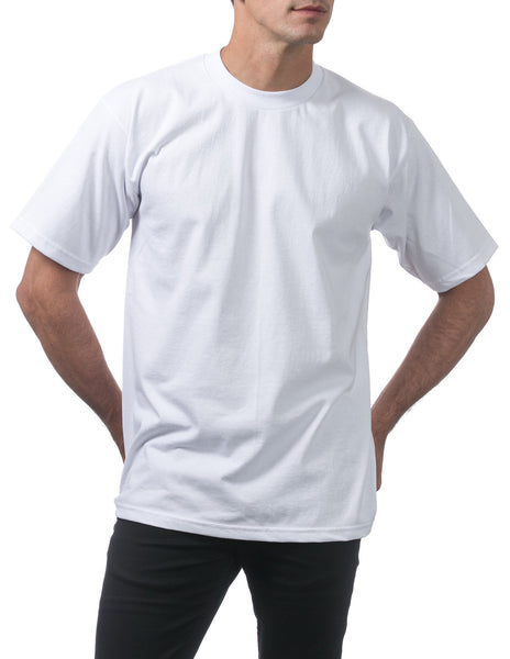 Pro Club Men's Heavyweight Cotton Short Sleeve Crew Neck T-Shirt