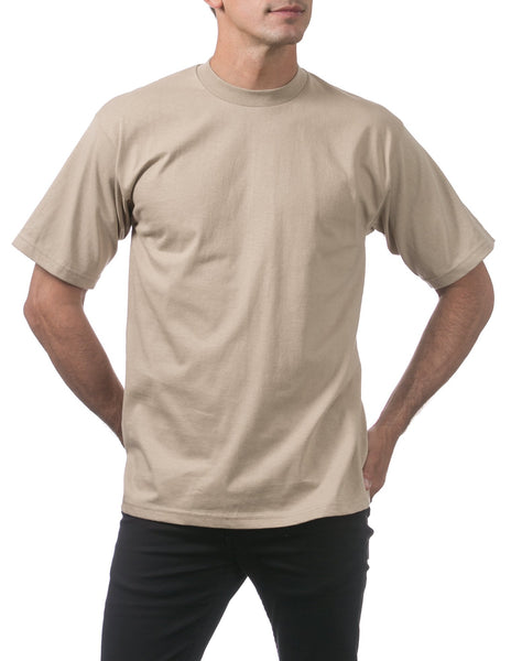 Pro Club Men's Heavyweight Cotton Short Sleeve Crew Neck T-Shirt